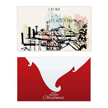 Imagem de Slums de arranha-céus em Macau China Holiday Holiday Merry Christmas Cartões de parabéns Mensagem de Natal