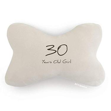 Imagem de DIYthinker Almofada de apoio de cabeça para decoração de pescoço para carro 30 Years Old Girl Age