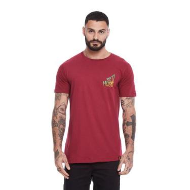Imagem de Camiseta Masculina Dog Seas - Red Nose Vinho G1