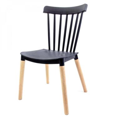 Imagem de Cadeira Base em Madeira Windsor Preto