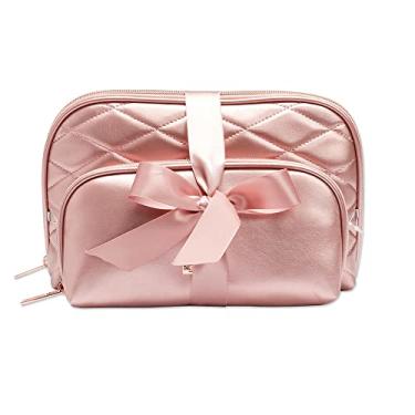 Imagem de Scunci by Conair Necessaire organizadora feminina, rosa metálico