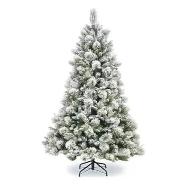 Imagem de Árvore de Natal luxo com efeito de neve e pinhas 1,20m - 214 galhos (AW212)