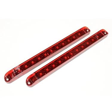 Imagem de Autosmart 2 peças vermelhas 43,18 cm 11 LED barra de luz de reboque selada para estacionar a cauda do estacionamento, luz de freio, reboque de caminhão e barra de identificação