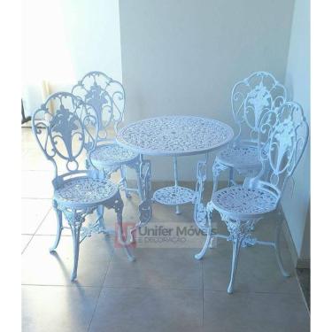 Imagem de Conjunto de Mesa Para Jardm Chinês Com Mesa de 3 Pés em Alumínio Fundido