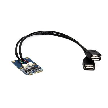Imagem de Mini PCI-E para 2 adaptadores USB, placa de expansão USB3.0, placa de expansão de 5 pinos para WinXP/2003/VISTA/2008/7/8/10/1132/64BIT/Linux
