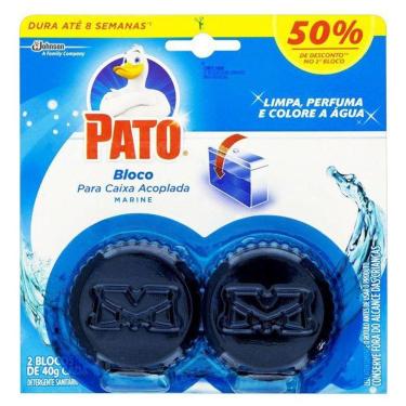 Imagem de Desodorizador Sanitário Pato Caixa Acoplada Marine 40g 2UN
