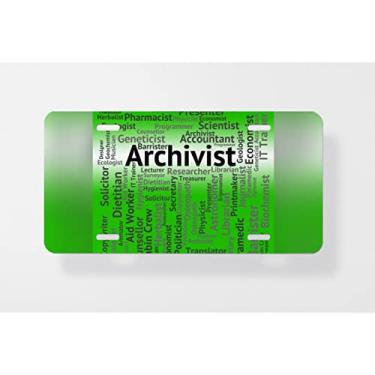 Imagem de Capa para placa de licença Archivist Job Indicates Archive Curator and Archives - Capa para placa de carro - Capa para placa de carro 15 x 30 cm
