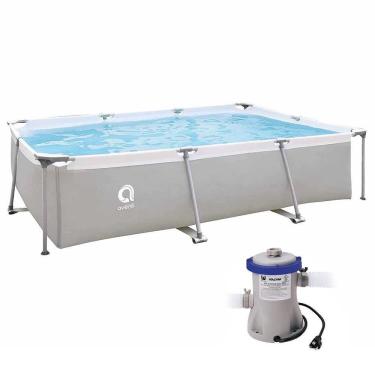 Imagem de Piscina Estrutural Retangular 3701 Litros com Bomba Filtrante Avenli Jilong 220v