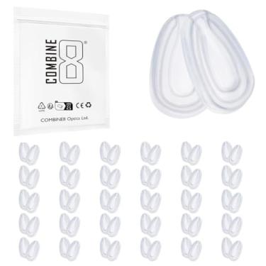 Imagem de Combine8 Almofadas de nariz para óculos, 30 pares de almofadas de nariz de silicone macio para óculos de sol Oakley Feedback/Holbrook Metal/Gauge 6/Gauge 8/Crosshair/Elmont M L/Blender/Caveat/Tie