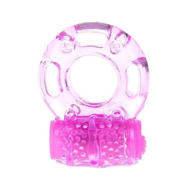 Imagem de Anel Peniano Vibratório Com Massageador Clitoriano Borboleta Super Flexível (Rosa)