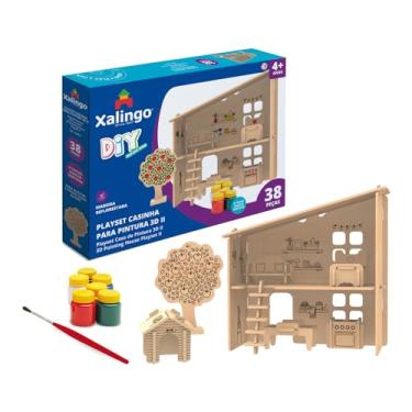 Imagem de Xalingo Playset Casinha 3D para Pintar 38 Peças