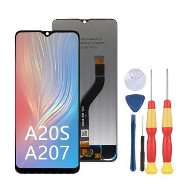 Imagem de SiuVorZhi Tela LCD compatível com Samsung Galaxy A20S A207 Display LCD Touch Screen Assembly Peças de reposição com ferramentas.