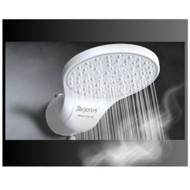 Imagem de Chuveiro Ducha Zagonel Moment 4T, 6800W, 220V, Branco, Veda Rosca