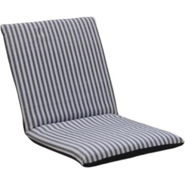 Imagem de Cadeira de chão portátil com apoio para as costas, cadeira de acampamento de praia dobrável acolchoada leve, cadeira de leitura ajustável para chão, perfeita para meditação, jogos e relaxar