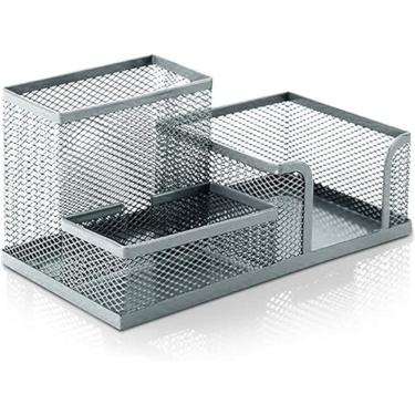 Imagem de Organizador De Mesa Aramado Prata Keep - El090 - Multi