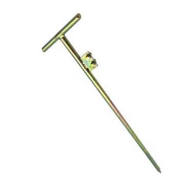 Imagem de HENGJINGTR Lightning Rod, Lightning Rod para Casa Witht Handle isolado Kit de Lightning Rod para cercas elétricas, escola, aterramento de antenas parabólicas (0.8M)