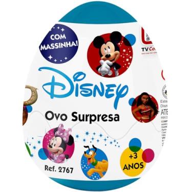 Imagem de Brinquedo Ovo Surpresa Massinha Modelar Atóxica Colorida Disney Original Conjunto de 2 Massinhas De Modelar e 2 Forminhas Moana Mickey Minnie Criança Massinha Não Tóxica Segura Para Crianças Brincar Massa