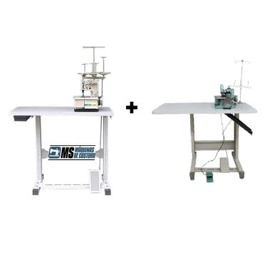 Imagem de Galoneira 3 Agulha+Overlock Semi Industriais+bancadas+Viés