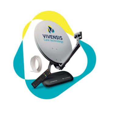 Imagem de Nova Antena Parabólica 60cm com Recepitor Vivensis VX10 SatHD