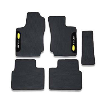 Imagem de Tapete Automotivo Celta Borracha PVC Preto 5 Peças - Tapecars