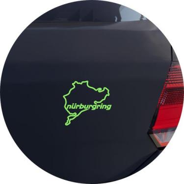 Imagem de Adesivo de Carro Nurburgring Pista Corrida - Cor Verde Claro - Melhor 