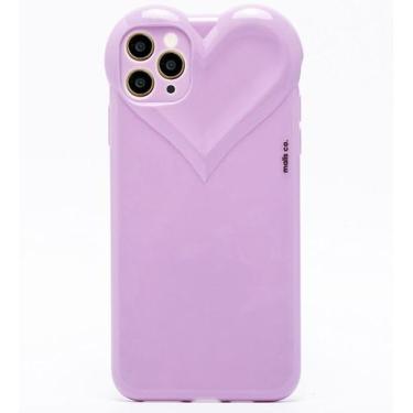 Imagem de Capa Capinha iPhone 11 PRO Roxa Lilas Com Proteção de Câmera Emborrach