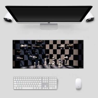 Imagem de Mouse Pad Gamer Speed 28cm X 70cm x 3MM - Deluzz, Jogo Xadrez