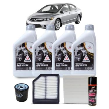 Imagem de Kit Troca de Óleo Honda Civic 1.8 16v 2007-2011 G8