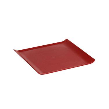 Imagem de Bandeja Servir Quadrada 30x30 Vermelha Em Policarbonato Linha Profissional Cook Vem