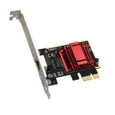 Imagem de Placa de Rede Gigabit Para PC Computador Gamer PCI Express Internet Rápida 10/100/100/2500Mbps Chipset RTL8125B I Adaptador de rede gigabit 2500 Mbps I Placa de rede 2500 Mbps RJ45 alta velocidade
