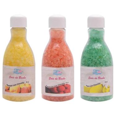Imagem de Sais De Banho Aromático 80Ml - Menu Dos Prazeres, Pêssego com Chantill
