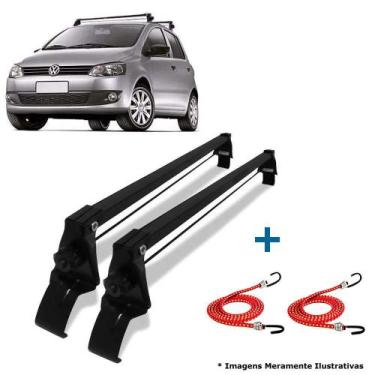 Imagem de Rack de Teto Bagageiro Fox 2004 até 2016 4 Portas + 2 Elásticos Carga 