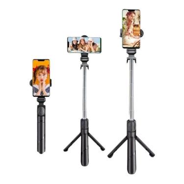 Imagem de Bastão pau selfie tripe controle bluetooth retrátil celular