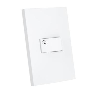 Imagem de Minuteria Pulsador 4x2 Branca Dubai Enerbras, Branco
