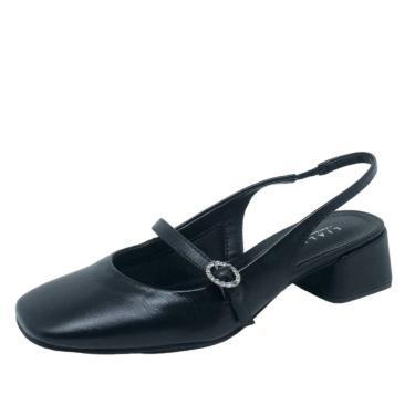 Imagem de Sapato Boneca Salto Baixo Couro Lia Line + Natalia Toscano