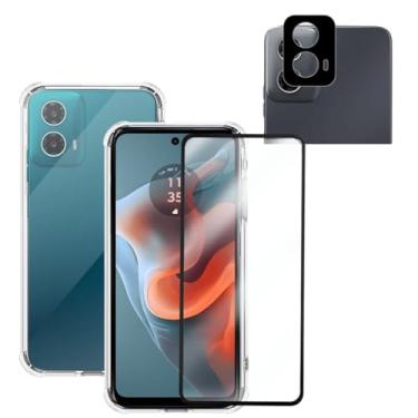 Imagem de COMBO Película de Vidro 3D + Capa Anti-Impacto + Pelicula Câmera para Moto G34 - (Tela 6.5)