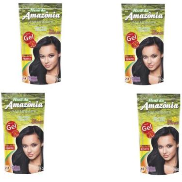 Imagem de Amazonia Preto Forte (Preto Azulado) Hene em Gel 180gr Divina Dama Pou