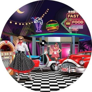 Imagem de Painel Redondo 3D Sublimado Anos 60, 70 E 80 Frd-2565 - Felicitá