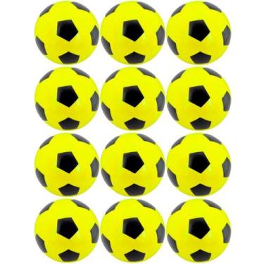 Imagem de 12x Bola De Vinil Pingo Dente De Leite Futebol Kit Atacado - Supri Lar