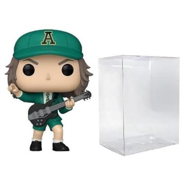 Imagem de Funko Pop! Rocks, boneco de vinil - Angus Young (AC/DC) (terno verde) #411, com capa protetora