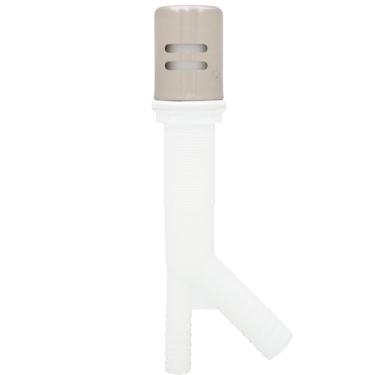 Imagem de Westbrass D200-20 1-5/8" x 2-3/4" Boné de lacuna de ar de latão com saia, 5,7 x 10,9 x 29,5 cm, aço inoxidável