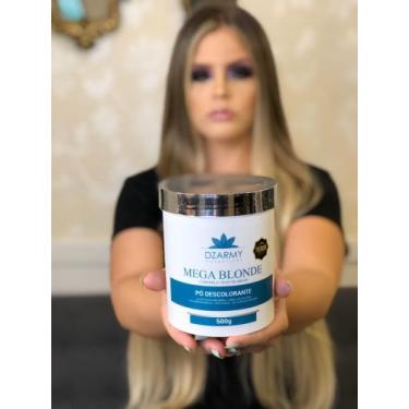 Imagem de Pó descolorante mega blonde 500g dzarmy cosmeticos - Dzarmy Cosméticos