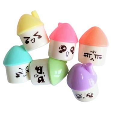 Imagem de Kit Marcador de Texto em Formato de Casinha Fofa (6 Peças) - YA Varied