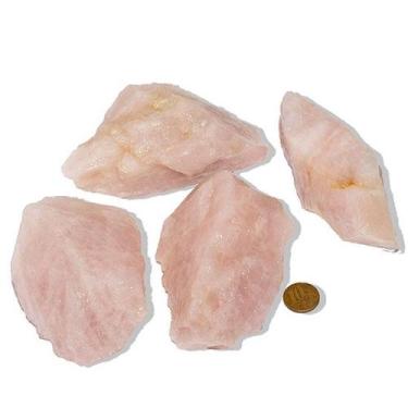 Imagem de 10 Cristal Rosa Pedra Bruto 300 a 400g 10 a 15cm Tipo B - CristaisdeCu