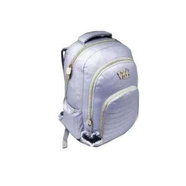 Imagem de Mochila Escolar Feminina Juvenil Notebook M3986 - ELLO, prata