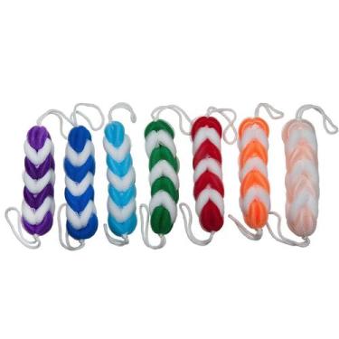 Imagem de Esponja Bucha de Banho para Costas Esfoliante Colorida - AAZ