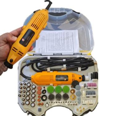 Imagem de Micro Retifica 500W Com Maleta 189 Peças Prática - Knakasaki, 220