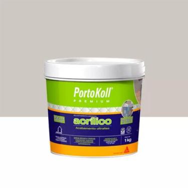 Imagem de Rejunte Portokoll Acrílico 1Kg Cinza Platina - 100168