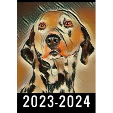 Imagem de 2-Year 2023-2024 Pocket Planner Dalmatian: Monthly Calendar & Agenda Organizer, Monthly Appointment Book, Jan 2023 Dec 2024 Personal Time Management, ... next 2 years, Gifts For Dalmatian lovers.