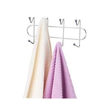 Imagem de Cabideiro de Banheiro em Aço Cromado Utimil com 4 Ganchos – 33,8 cm